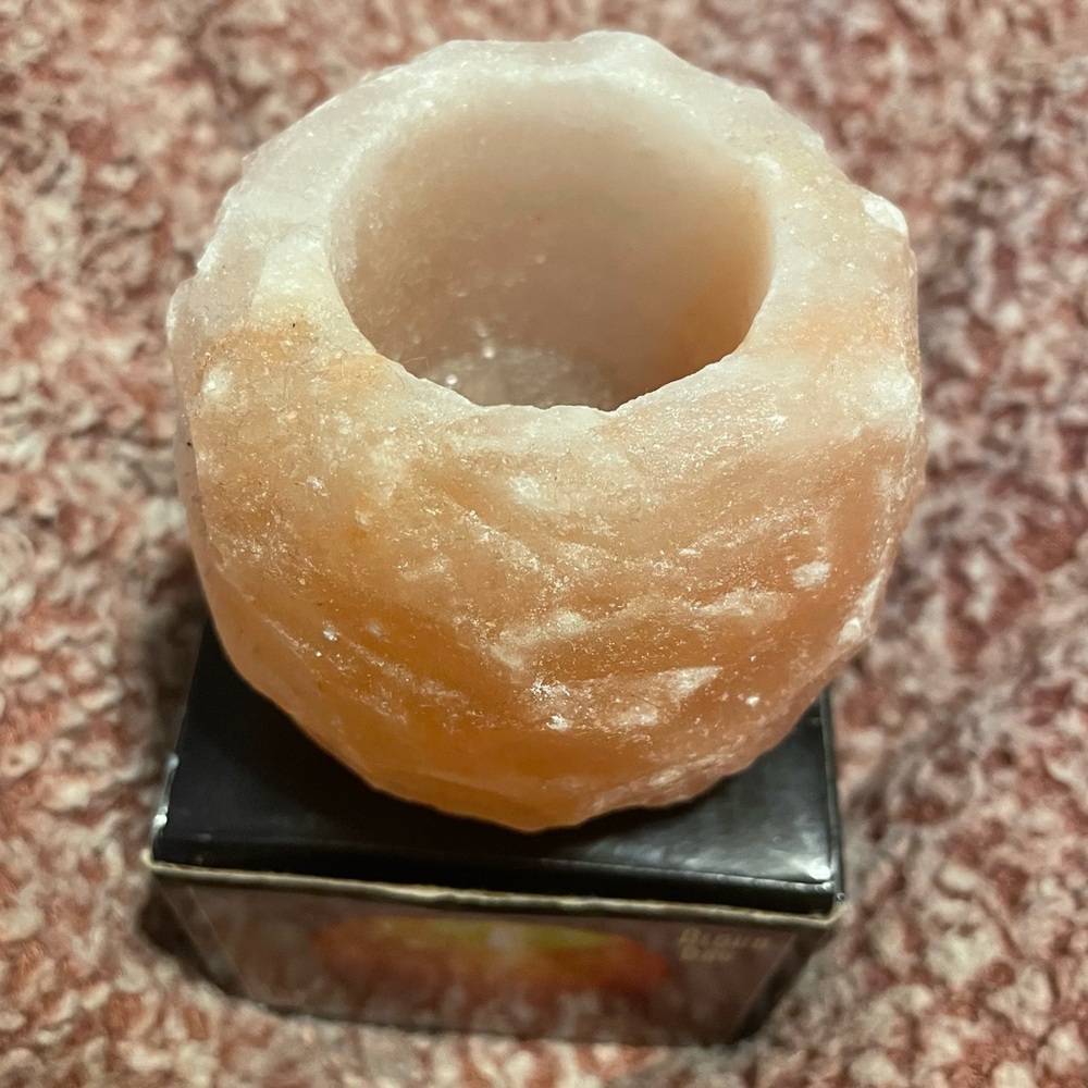 NWB Himalayan Salt Crystal Tea Light Candle Holder